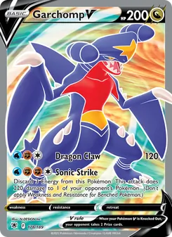 Garchomp V, Astral Radiance, no. 178