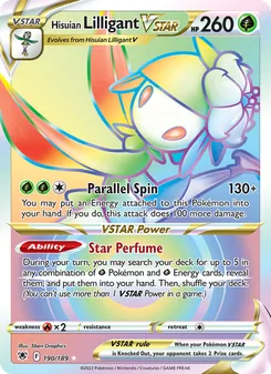 Hisuian Lilligant VSTAR, Astral Radiance, no. 190
