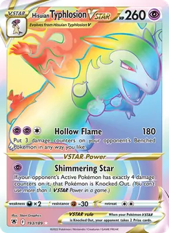 Hisuian Typhlosion VSTAR, Astral Radiance, no. 193