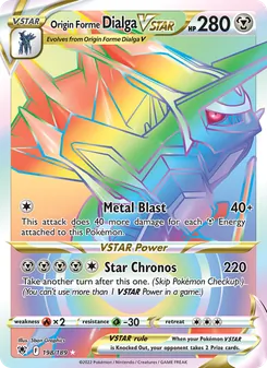 Origin Forme Dialga VSTAR, Astral Radiance, no. 198