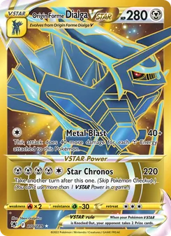 Origin Forme Dialga VSTAR, Astral Radiance, no. 210