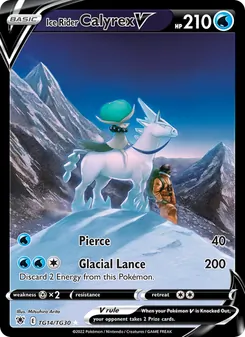 Ice Rider Calyrex V, Astral Radiance Trainer Gallery, no. TG14