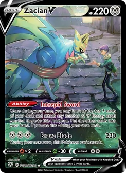 Zacian V, Astral Radiance Trainer Gallery, no. TG21