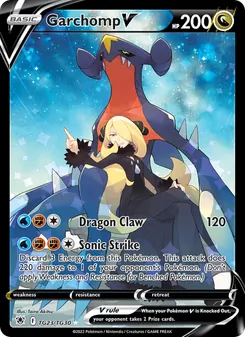 Garchomp V, Astral Radiance Trainer Gallery, no. TG23