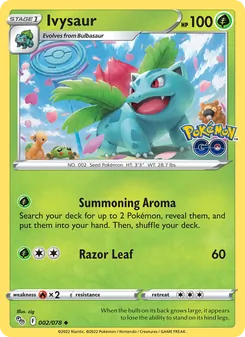 Ivysaur, Pokémon GO, no. 002