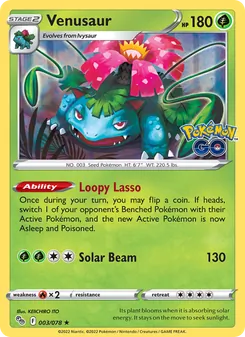 Venusaur, Pokémon GO, no. 003