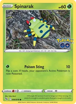 Spinarak, Pokémon GO, no. 006