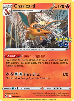 Charizard, Pokémon GO, no. 010
