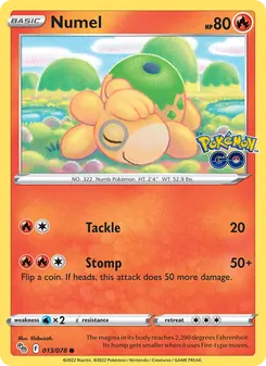 Numel, Pokémon GO, no. 013