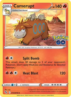 Camerupt, Pokémon GO, no. 014