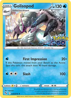 Golisopod, Pokémon GO, no. 026