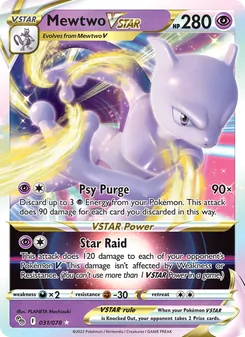 Mewtwo VSTAR, Pokémon GO, no. 031