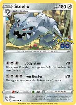 Steelix, Pokémon GO, no. 044