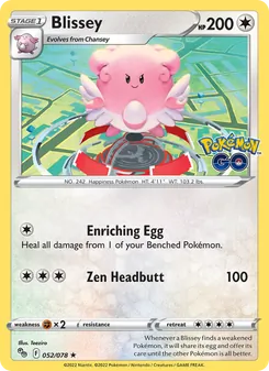 Blissey, Pokémon GO, no. 052