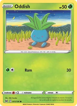 Oddish, Lost Origin, no. 001