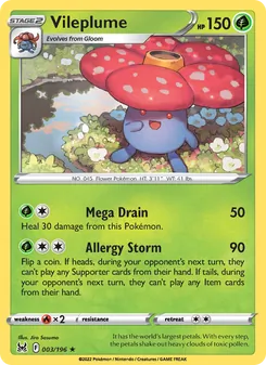 Vileplume, Lost Origin, no. 003