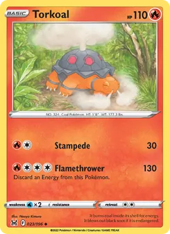 Torkoal, Lost Origin, no. 023