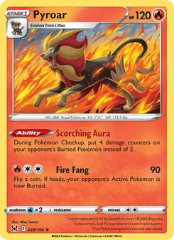 Pyroar, Lost Origin, no. 029