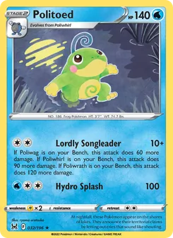 Politoed, Lost Origin, no. 032