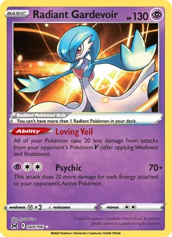 Radiant Gardevoir, Lost Origin, no. 069