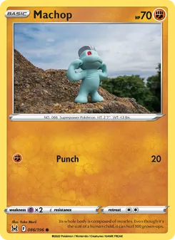 Machop, Lost Origin, no. 086