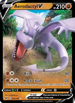 Aerodactyl V, Lost Origin, no. 092