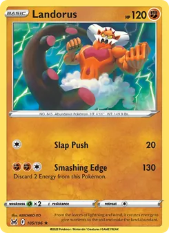 Landorus, Lost Origin, no. 105