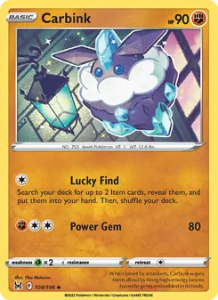 Carbink, Lost Origin, no. 108