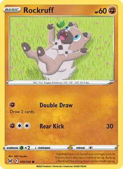 Rockruff, Lost Origin, no. 109