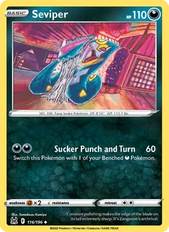 Seviper, Lost Origin, no. 116
