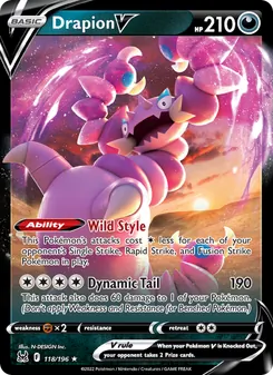 Drapion V, Lost Origin, no. 118