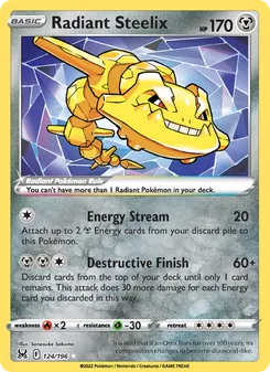 Radiant Steelix, Lost Origin, no. 124