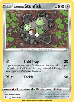 Galarian Stunfisk, Lost Origin, no. 127