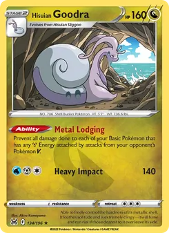 Hisuian Goodra, Lost Origin, no. 134