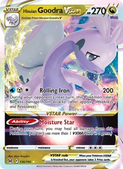 Hisuian Goodra VSTAR, Lost Origin, no. 136