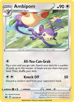 Ambipom, Lost Origin, no. 145