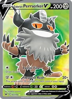 Galarian Perrserker V, Lost Origin, no. 183
