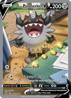 Galarian Perrserker V, Lost Origin, no. 184
