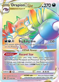 Drapion VSTAR, Lost Origin, no. 200