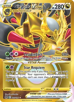 Giratina VSTAR, Lost Origin, no. 212