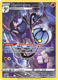 Chandelure, Lost Origin Trainer Gallery, no. TG04