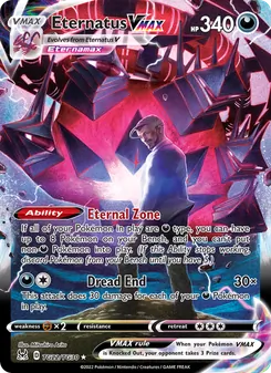 Eternatus VMAX, Lost Origin Trainer Gallery, no. TG22