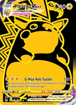 Pikachu VMAX, Lost Origin Trainer Gallery, no. TG29