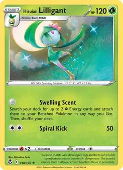 Hisuian Lilligant, Silver Tempest, no. 010