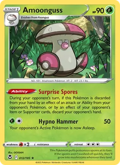 Amoonguss, Silver Tempest, no. 012