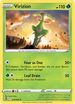 Virizion, Silver Tempest, no. 014
