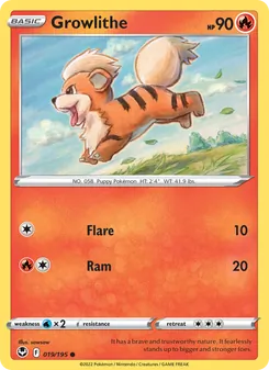 Growlithe, Silver Tempest, no. 019