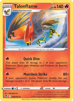 Talonflame, Silver Tempest, no. 029