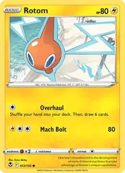 Rotom, Silver Tempest, no. 053