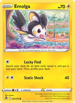 Emolga, Silver Tempest, no. 054